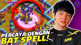 SKILL TANPA BATAS STARTEGI LALO BAT SPELL YANG SANGAT BERESIKO DARI STARS  CLASH OF CLANS [upl. by Eilyak]