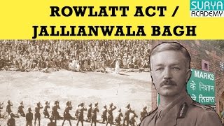 Rowlatt Satyagraha  Jallianwala Bagh  Modern India  UPSC  TNPSC Group Exams  SSC [upl. by Elleneg]