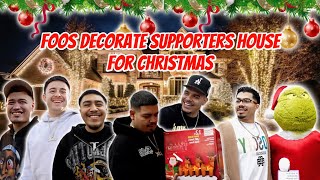 FOOS DECORATE SUPPORTERS HOUSE FOR CHRISTMAS [upl. by Charmane164]