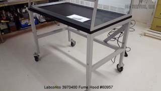 Labconco 3970400 Fume Hood 60957 [upl. by Ellan]