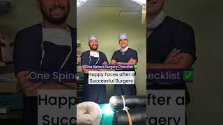 Precision in Practice  Surgical Checklists  Dr Saijyot Raut onespine spine backpain [upl. by Julee]