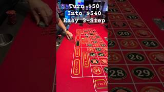 Turn 50 into 540 in 3 Easy Steps roulette shorts [upl. by Ekaterina]