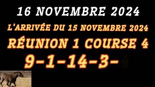 PMU QUINTÉ SAMEDI 16 NOVEMBRE 2024 À AUTEUIL RÉUNION 1 COURSE 6 DU JOUR [upl. by Gwenora]