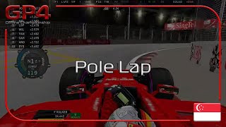 GP4 Offline Championship Season 2017 Florian Völkers Marina Bay Pole Lap [upl. by Iruam]