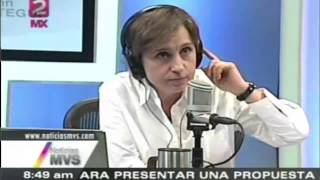 Carmen Aristegui le responde a Laura Bozzo  quotTelevisa tiene una bazofia de programaquot [upl. by Gifford]