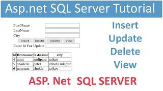 Aspnet sql server database connection tutorial [upl. by Jones]