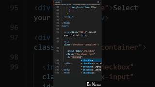 HOW TO MAKE CHECKBOX WITH CSS  COMO FAZER CHECKBOX COM CSS frontend trending css viral shorts [upl. by Kcirddes]