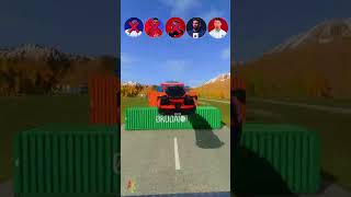 🚘Ronaldo vs Messi Lucky Jump😎 beamngdrive simulator shorts ronaldo [upl. by Kattie610]