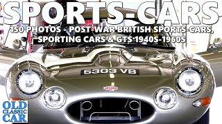 British sportscars of the 1950s  1960s inc MG Jaguar Triumph Aston Martin TVR  150 photos [upl. by Aztirak]