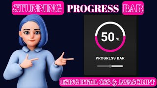 How to make Circular Progress Bar in HTML CSS amp JavaScript [upl. by Finnie470]