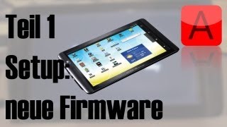 Archos 70 Internet Tablet einrichten  Teil 1 Firmware neu installieren DeutschGerman HD [upl. by Eniak]