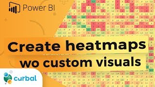 Create heatmaps without custom visuals in Power BI [upl. by Enenej]