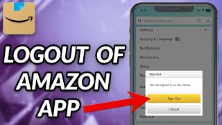 How To Logout From Amazon App [upl. by Atalanta]