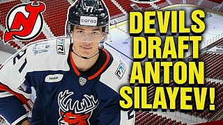 Reaction to the NJ Devils DRAFTING Anton Silayev With The 10 Pick In The 2024 NHL Draft [upl. by Derrick]