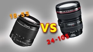 1855 vs 24105 F4L Sharpness Comparison [upl. by Renrew]