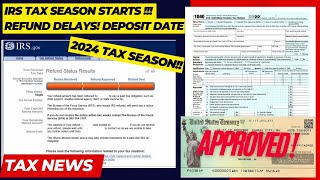 2024 IRS TAX REFUND UPDATE  NEW REFUND DELAYS Tax Processing ID Verification Refund Dates [upl. by Turrell44]