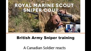 British Army Sniper training  A Canadian soldier reacts [upl. by Aleekat]