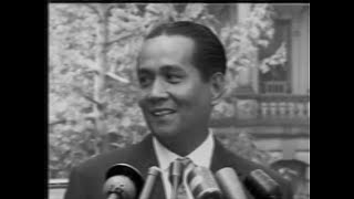 VP Diosdado Macapagal Speaks to Foreign Press in Washington DC visit 1960 [upl. by Freudberg]