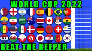 Beat the Keeper World Cup Marble Race Tournament  Marble Race King [upl. by Yaral]