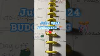 JULY CALENDAR AND EXPENSES BUDGETING 2024 thankfulandblessed [upl. by Notlek937]