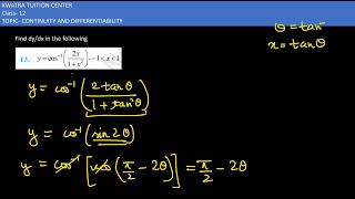 Class 12 Maths Chapter 5 Ex 53 Question 13 Continuity and Differentiability [upl. by Rickert748]