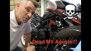 MV Agusta Dragster Dead Battery Charging Issues [upl. by Adnaral]