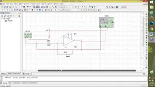 Inverting op amplifier using multisim [upl. by Arded]