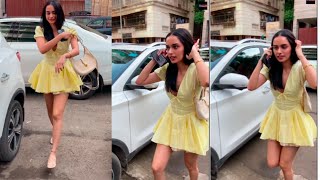 Manushi chhillar spotted in mumbai hot 👗🔥  manushi chhillar movie  manushi chhillar song [upl. by Feliks928]