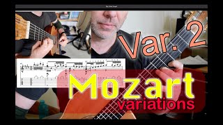 Mozart Variations op 9 by Fernando Sor  Variation 2 [upl. by Catto]