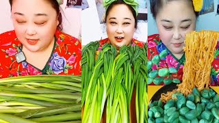 ASRM MUKBANG  Challenge Eat green onions eat shrimp eat fish eat meat  584 [upl. by Alegna]