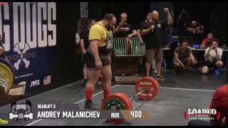 Andrey Malanichev  Deadlift 400 kg [upl. by Dodie]