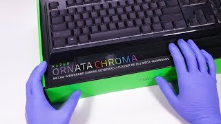 Razer Ornata Chroma keyboard Unboxing  ASMR [upl. by Ide]