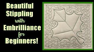 How to Fix Embroidered Stippling for Quilting with Embrilliance [upl. by Wauters]