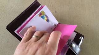 Filofax mini Malden Purple wallet in Dutch [upl. by Ocsirf]