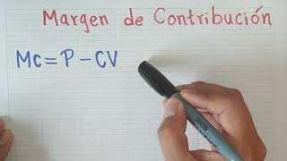 Margen de contribución EJERCICIO resuelto [upl. by Lledualc709]