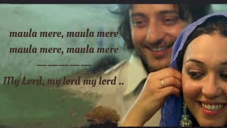 Maula mere maula mere Song English Translation  Anwar  Mithoon  Sayeed Quadri [upl. by Enilesor]