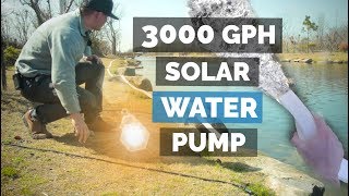 Solar Water Pumping 3000 Gallons Per Hour [upl. by Hindorff903]