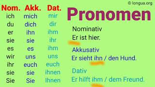 Grammatik Mix A1A2 B1B2 Kasus Pronomen Präposition Konjunktion Akkusativ und Dativ Deutsch [upl. by Sirromad487]