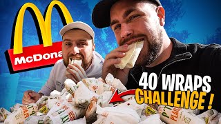 Wraps Challenge McDo avec Doc Jazy en Vacances  on en prend 40 [upl. by Baal]