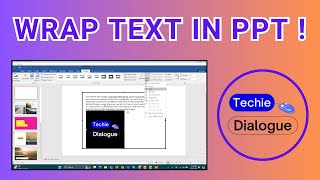 How to Wrap Text in PPT [upl. by Kraul302]