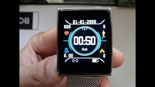 First Look And Review Of The N98 Metallic Fitness Heart Rate Tracker Smartwatch [upl. by Friedberg]