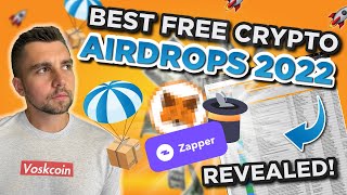 BEST FREE Cryptocurrency Airdrops in 2022 [upl. by Enyleuqcaj136]