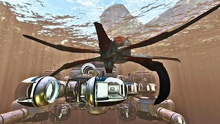 Subnautica Base Tour AMAZING Reaper Leviathan Observatory Located in the Crash Zone [upl. by Notlad]