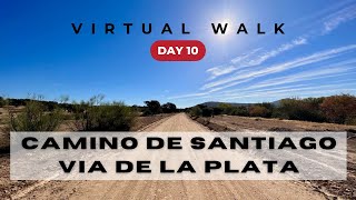 Day 10 Camino de Santiago  Via de la Plata in August Aljucen to Alcuescar 4k [upl. by Kina]