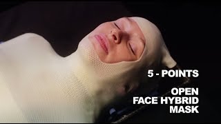 5points Open Face Hybrid Mask Instruction Video [upl. by Inger69]