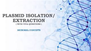 Plasmid Isolation Extraction with viva ques  PLASMID  MSc practical series  MSc microbiology [upl. by Rawdon362]