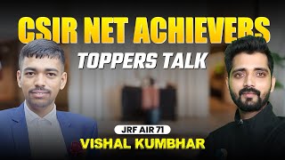 CSIR NET Chemistry Topper Interview  June 2024 with Vishal Kumbhar [upl. by Koh]