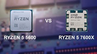 Ryzen 5 5600 vs 7600X on RTX 3080 Test in games [upl. by Esinad]