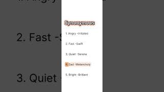 Synonymous english short reels viralvideo video [upl. by Troyes405]