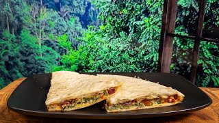 Lavash Omelette with Cheese and Herbs in 10 Minutes or Less [upl. by Enaled292]